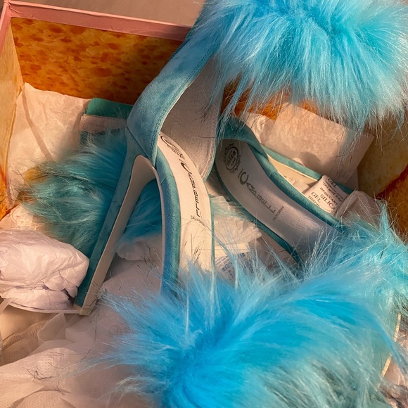 JEFFREY CAMPBELL COOKIE HEELS LIGHT BLUE - Picture 9 of 13